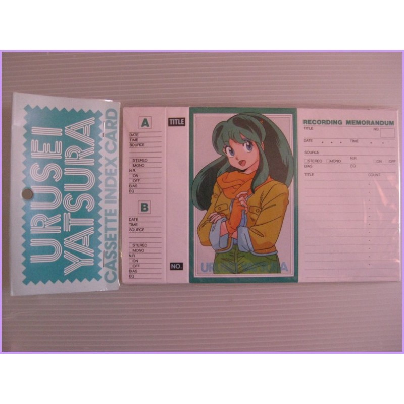 LAMU URUSEI YATSURA Lum Set N Cassette INDEX CARD Anime 80s