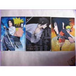 NARUTO CLEAR FILE cartelletta 3 SET Original Japan Gadget Anime manga