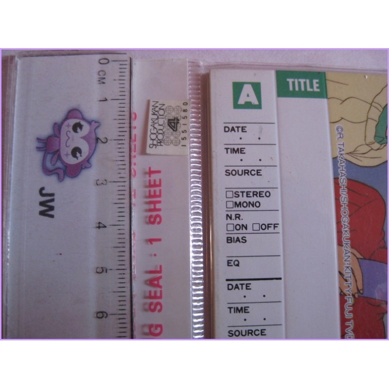 RANMA 1/2 Set A Cassette INDEX CARD Anime 90s