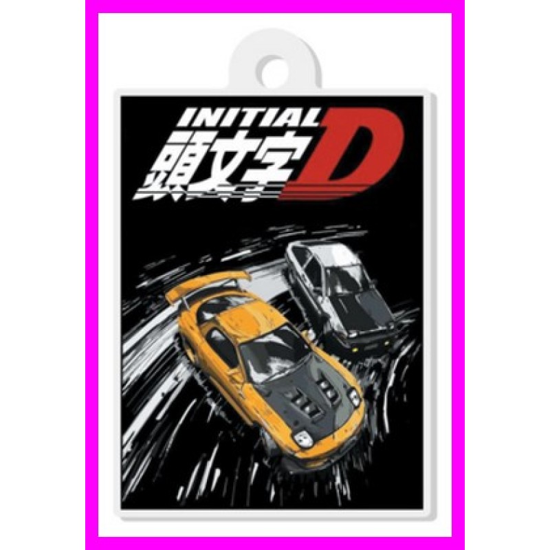 Initial D Drift Rx7 Trueno Keychain Portachiavi JDM Acrylic