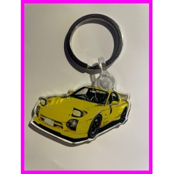 Rx7 Mazda Rotary Initial D Keychain Portachiavi JDM Acrylic