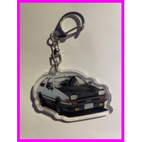 Initial D  Ae86 Trueno Keychain Portachiavi JDM Acrylic KyB