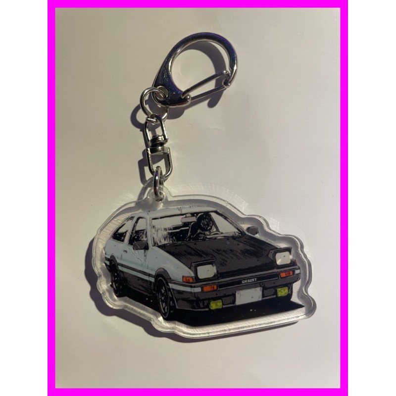 Initial D  Ae86 Trueno Keychain Portachiavi JDM Acrylic KyB