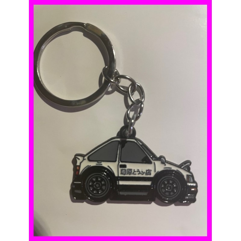 Initial D Ae86 Trueno Keychain Portachiavi JDM Metal