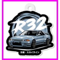 Nissan Skyline GT-R R32 Godzilla Initial D Keychain Portachiavi JDM AcryL