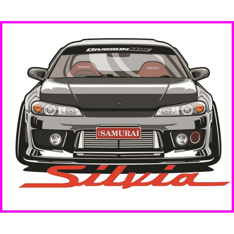 Nissan SIlvia S15 Initial D Keychain Portachiavi JDM Acrylic k214