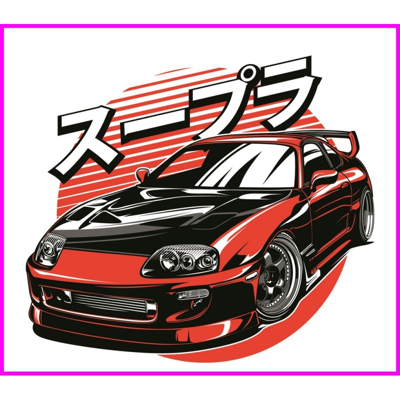 Toyota SUPRA MK4 2JZ Initial D Keychain Portachiavi JDM Acrylic k220