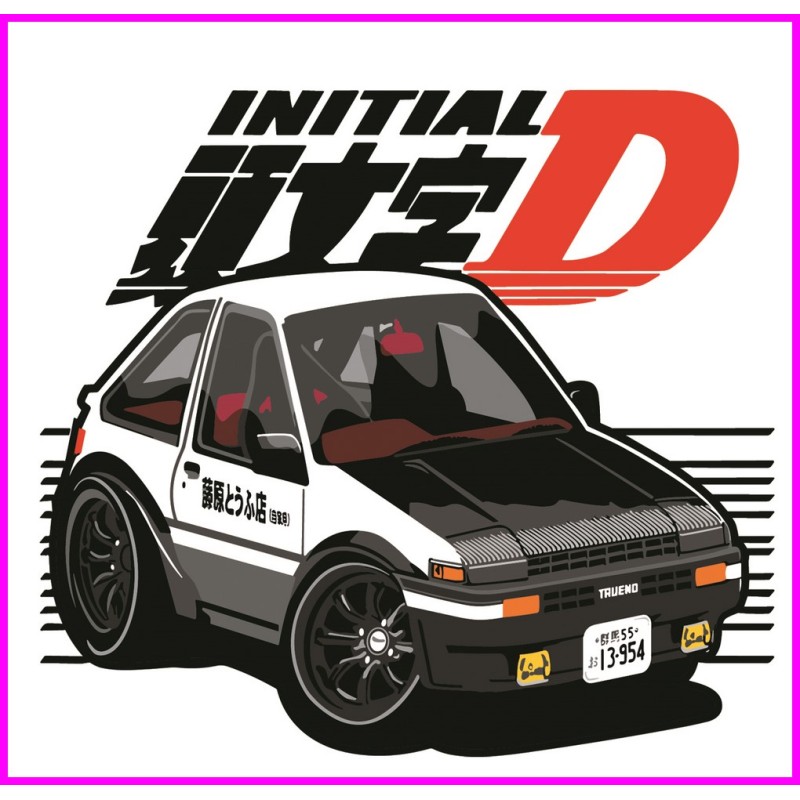 Trueno AE86 Toyota Initial D Keychain Portachiavi JDM Acrylic k223