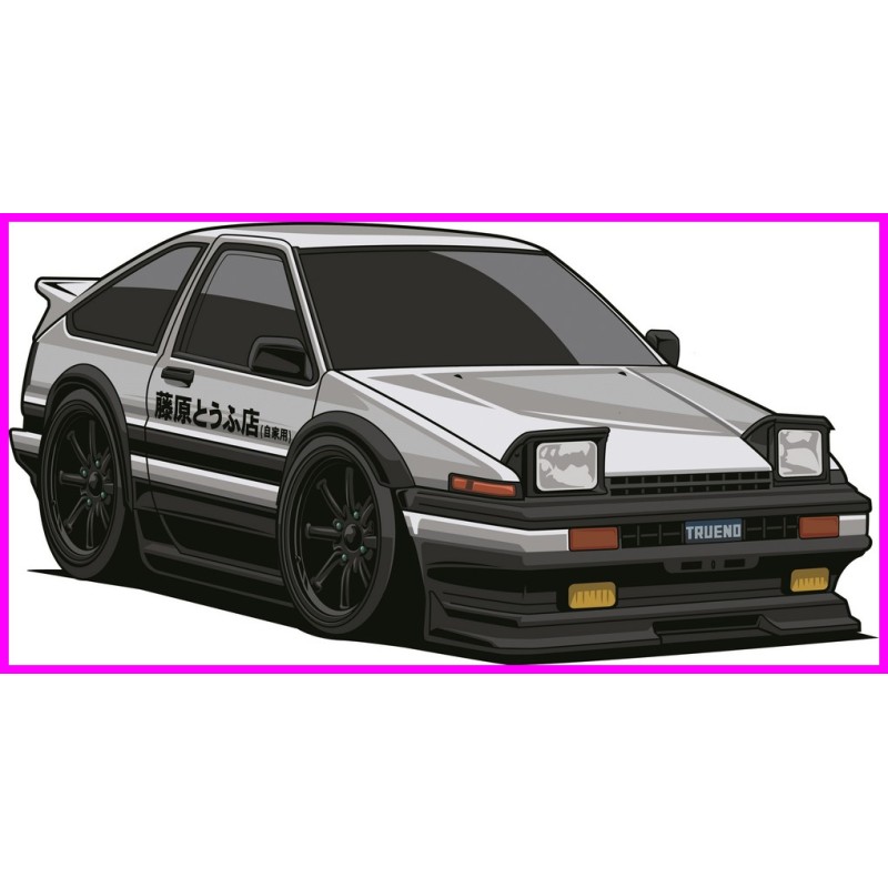 Trueno AE86 Toyota Initial D Keychain Portachiavi JDM Acrylic k226