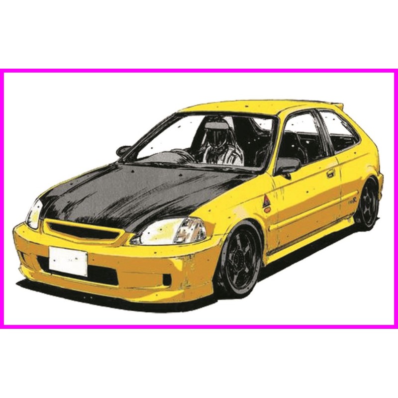 Honda Civic EG6 Initial D Keychain Portachiavi JDM Acrylic