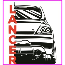 Lancer Mitsubishi Evolution Initial D Keychain Portachiavi JDM Acrylic