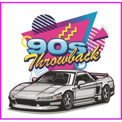 Honda NSX 90s logo Initial D Keychain Portachiavi JDM Acrylic