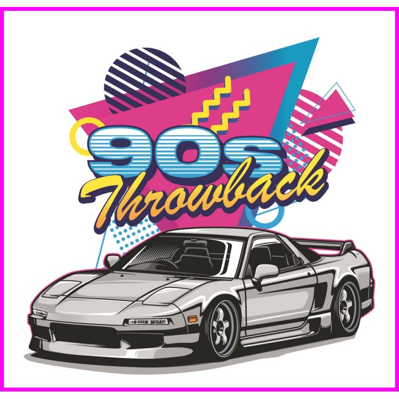 Honda NSX 90s logo Initial D Keychain Portachiavi JDM Acrylic