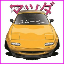 Mazda MX5 NA Initial D Keychain Portachiavi JDM Acrylic