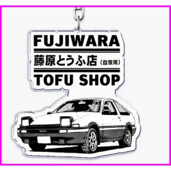 Initial D Ae86 Fujuwara Tofu Keychain Portachiavi JDM Acrylic KyB