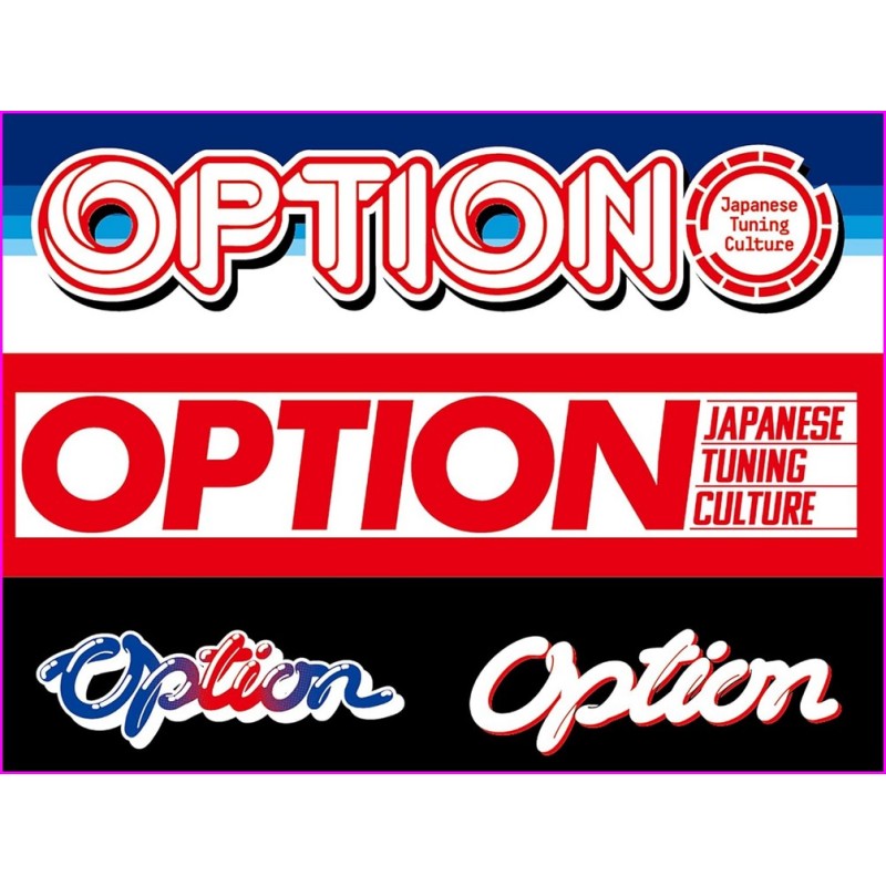 OPTION Magazine 576 Book JDM series Japanese Tuning Culture 01 2025 with stickers