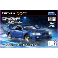 GTR R-34 Nissan Skyline Tomica Premium Unlimited F&F Special Edition 1/64 Metal Model Car JDM Wild Speed