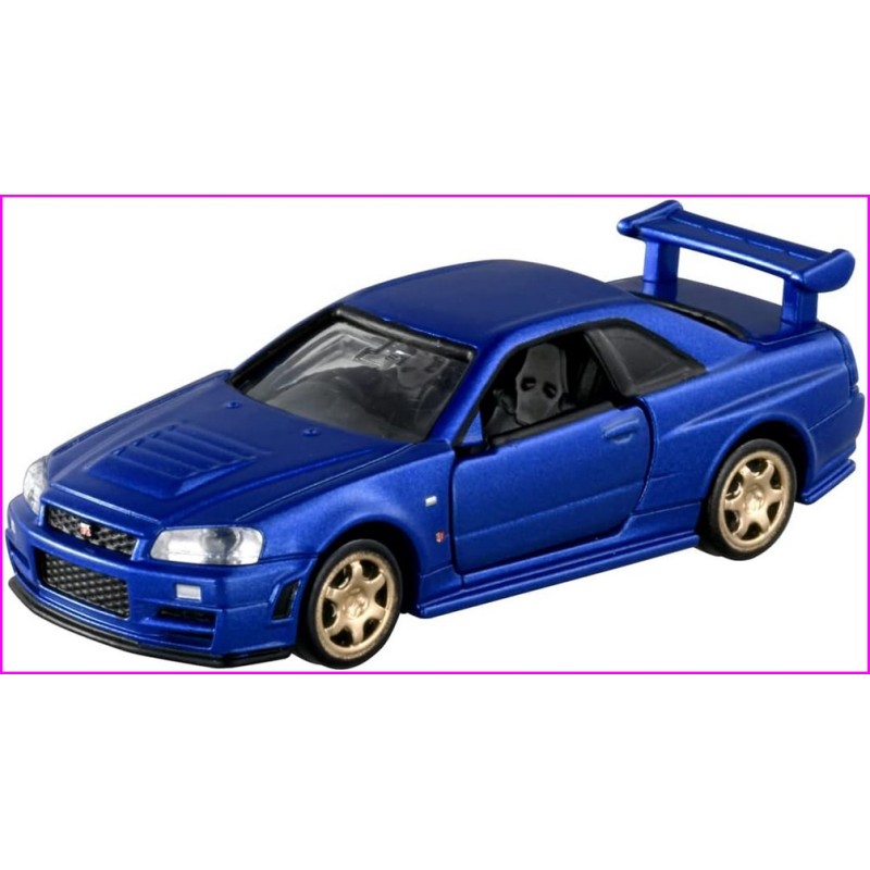 GTR R-34 Nissan Skyline Tomica Premium Unlimited F&F Special Edition 1/64 Metal Model Car JDM Wild Speed