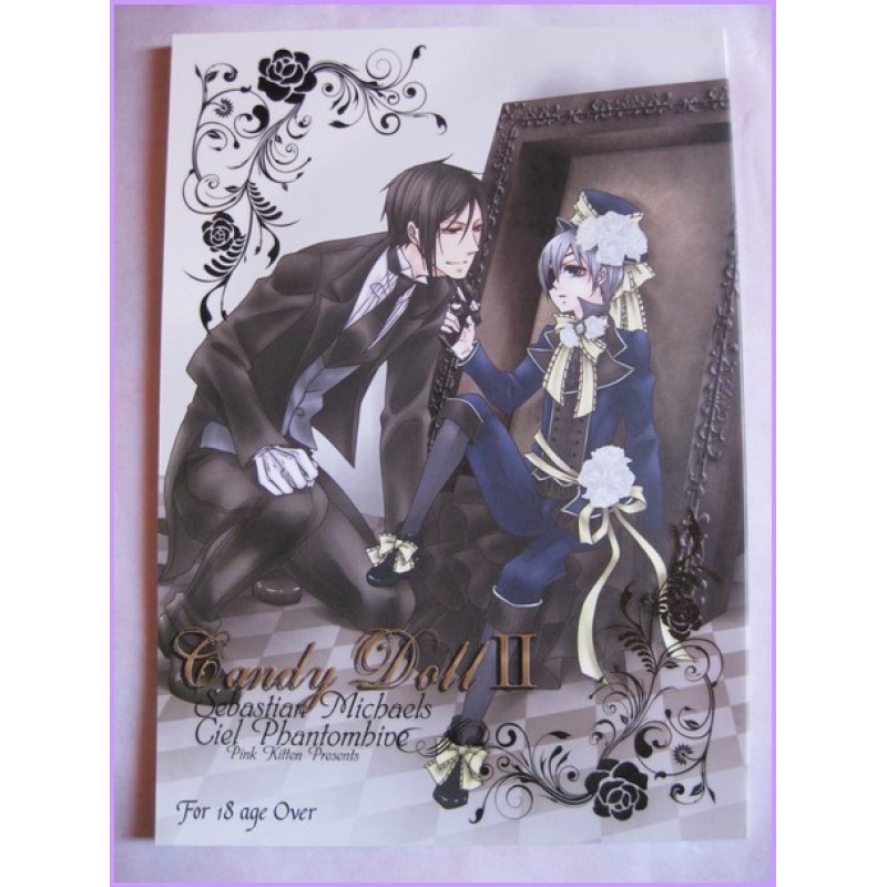 KUROSHITSUJI SET 2 DOUJINSHI YAOI SHONEN AI sweet pain - candy doll II MANGA