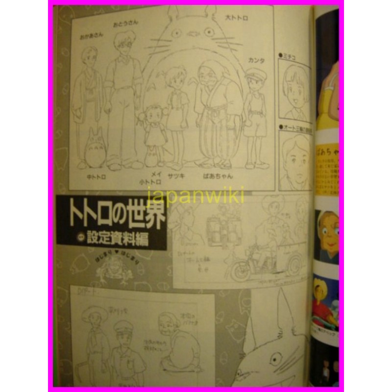 TOTORO Miyazaki ROMAN ALBUM ArtBook Libro JAPAN Ghibli