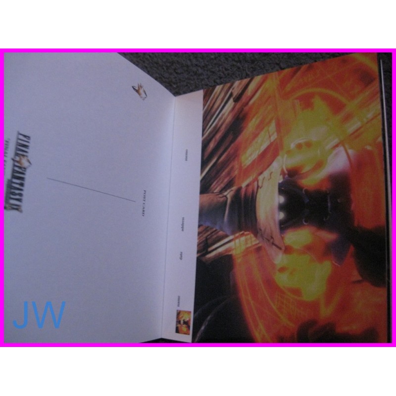 FINAL FANTASY Postcard 6 BOOK art Square FF 7 8 9 X2 Dissidia Advan art book Games