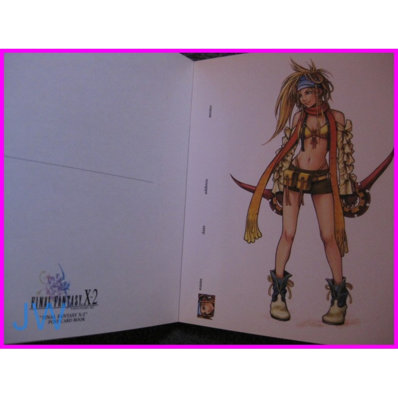 FINAL FANTASY Postcard 6 BOOK art Square FF 7 8 9 X2 Dissidia Advan art book Games
